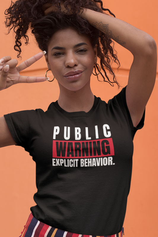 Women's Public Warning Tee