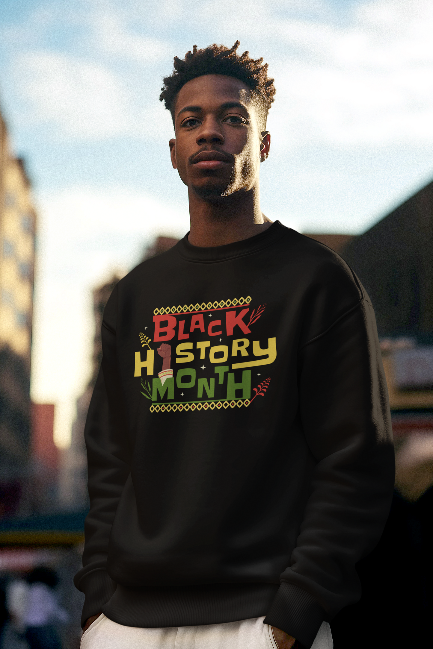 Black History Month With Hand Sweatshirt