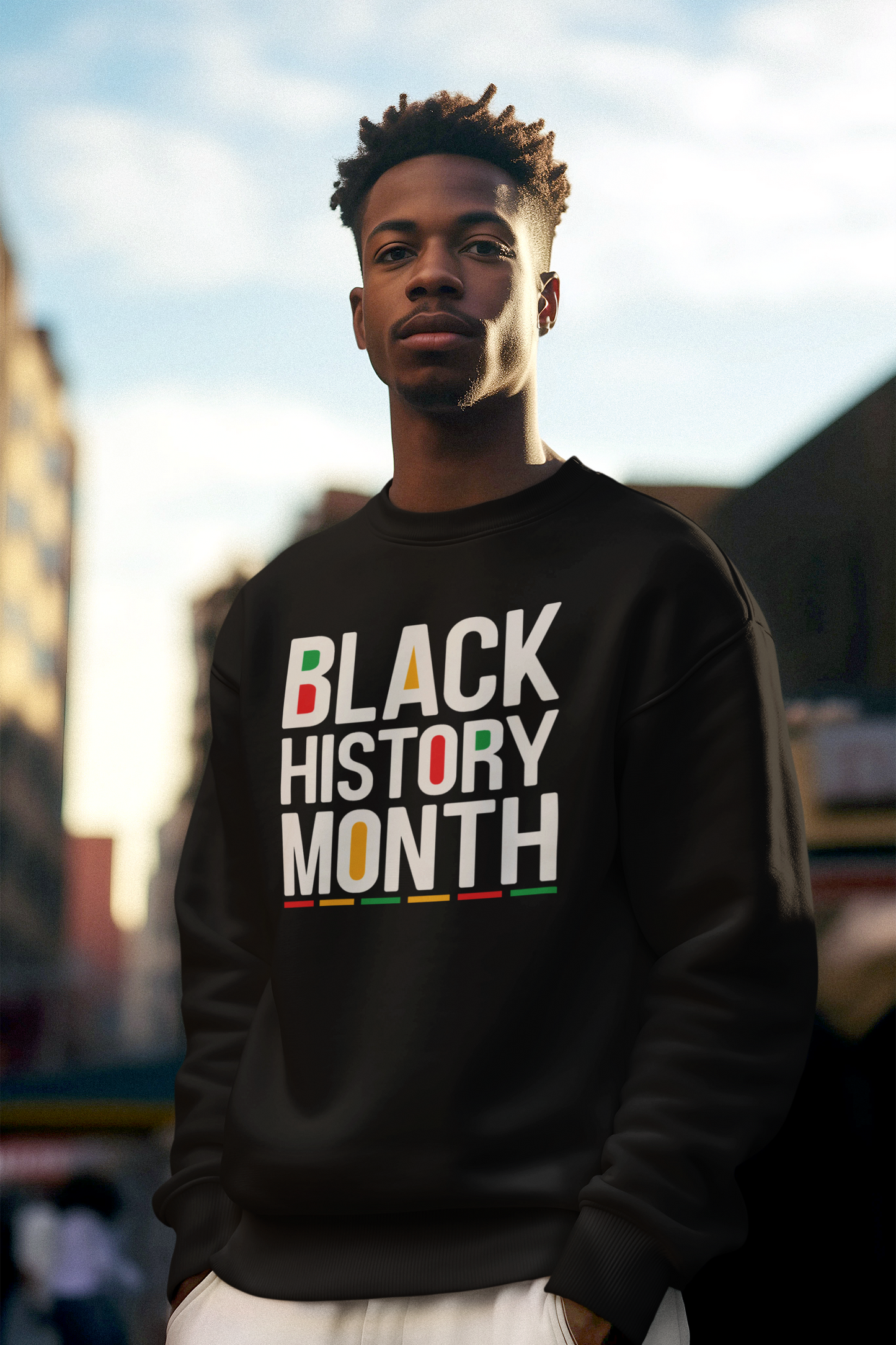 Black History Month Colored Sweatshirt