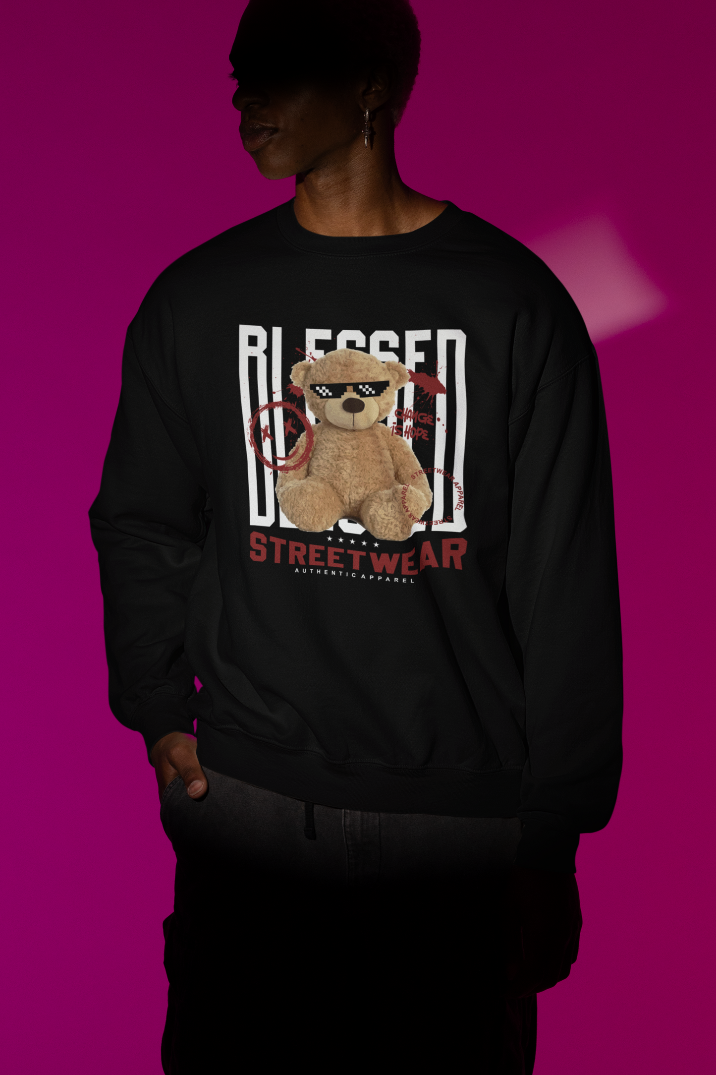 Blessed Streetwear Teddy Sweatshirt