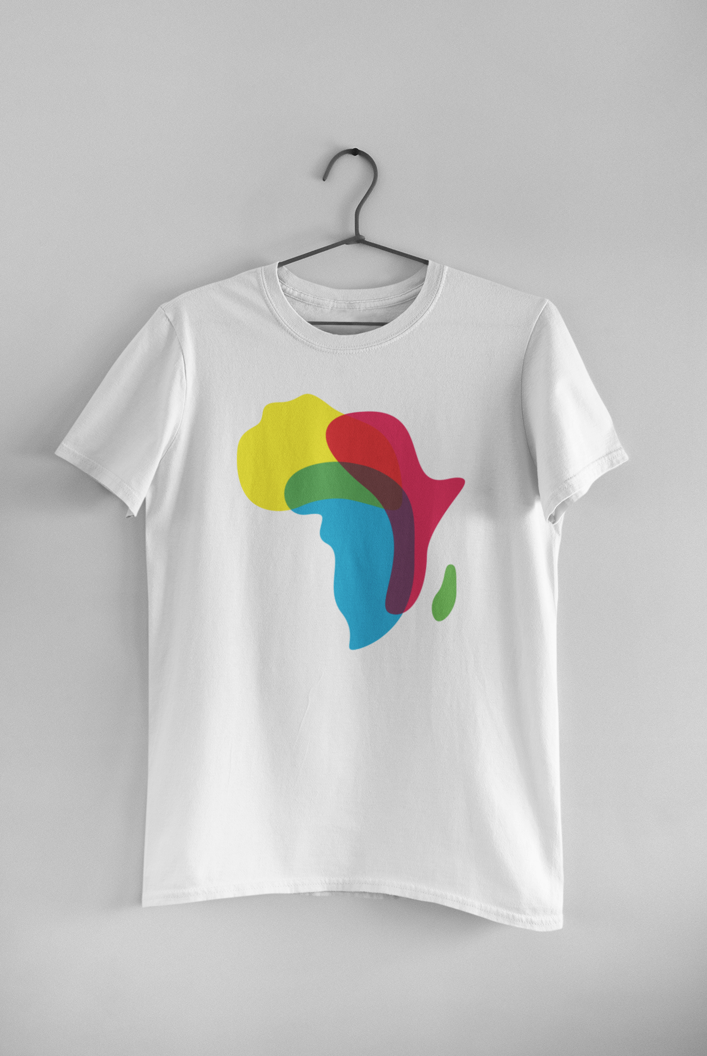 Women's Colorful Africa Map Tee