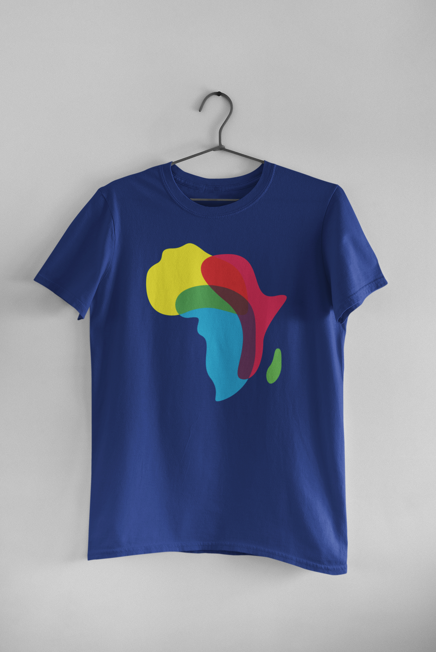 Women's Colorful Africa Map Tee