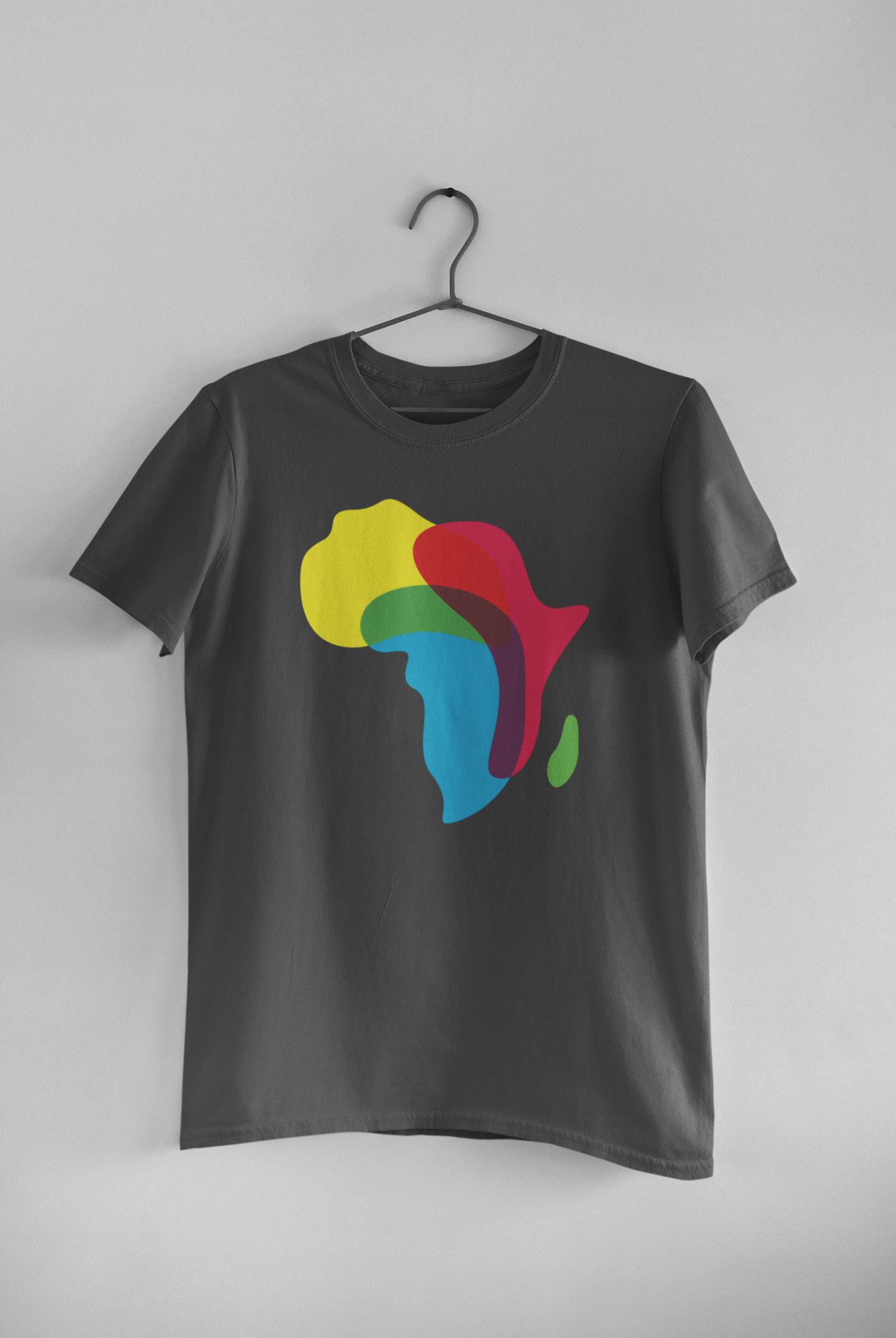 Women's Colorful Africa Map Tee