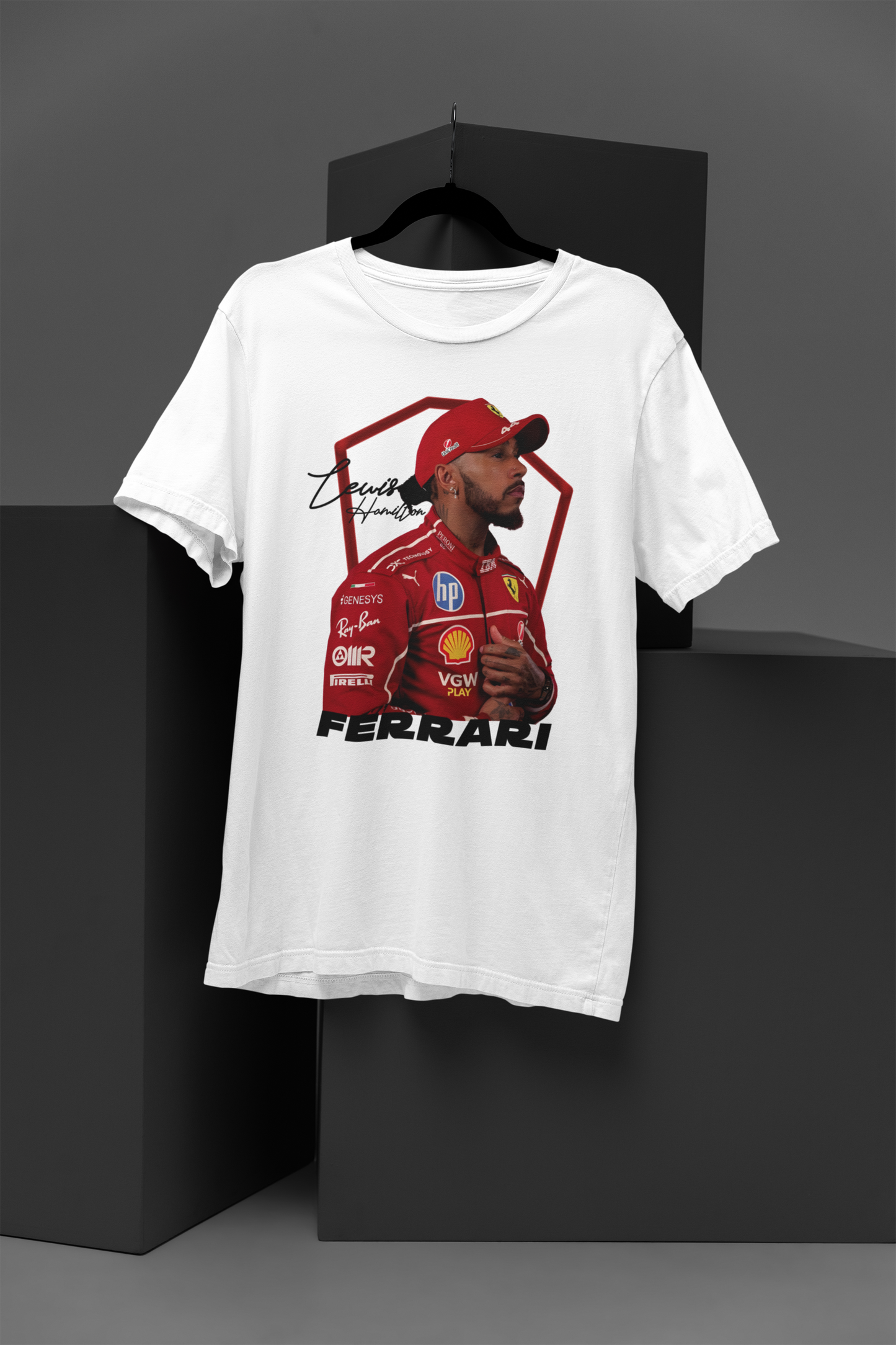 Men's Lewis Hamilton Ferrari Tee
