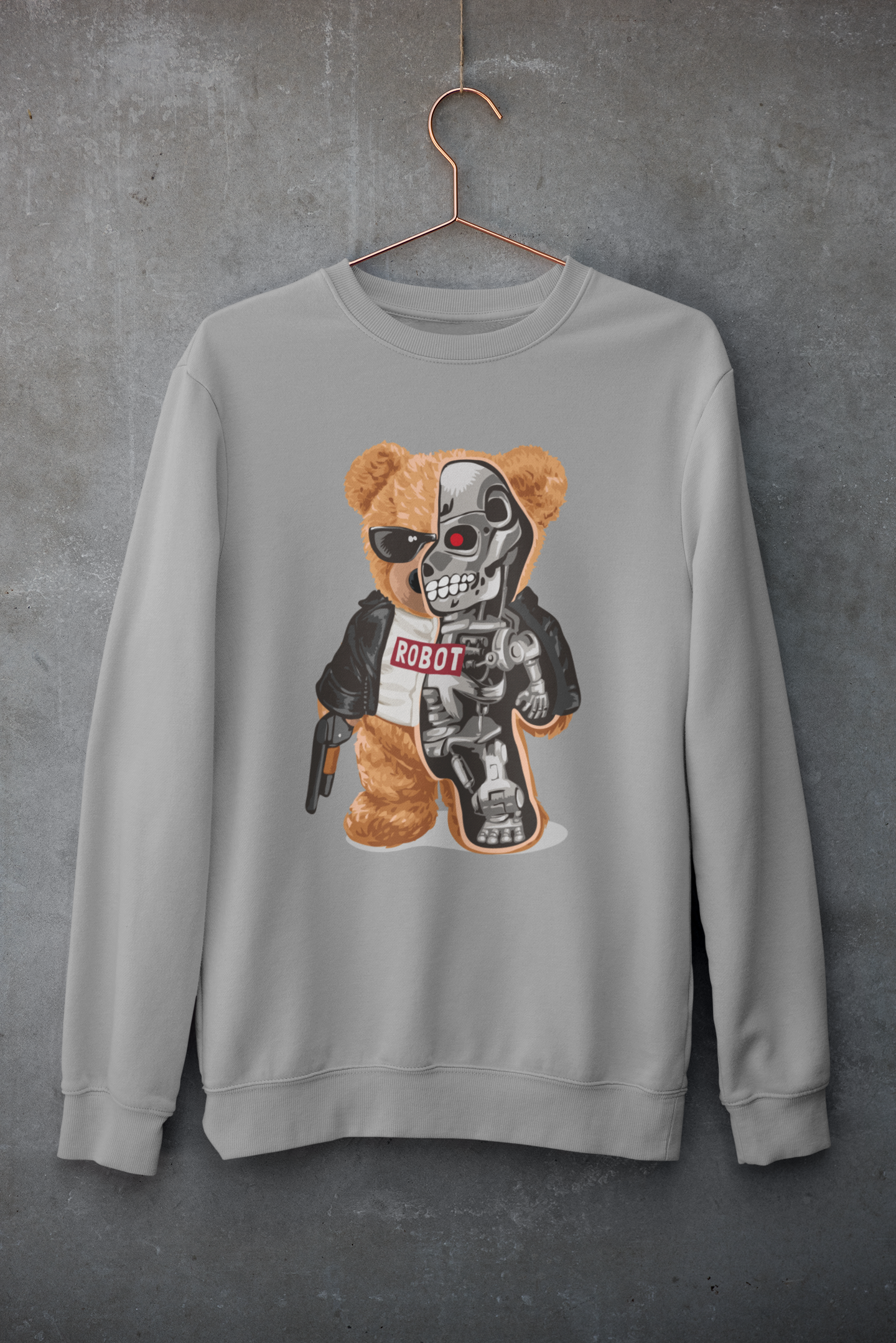 Robot Teddy Sweatshirt