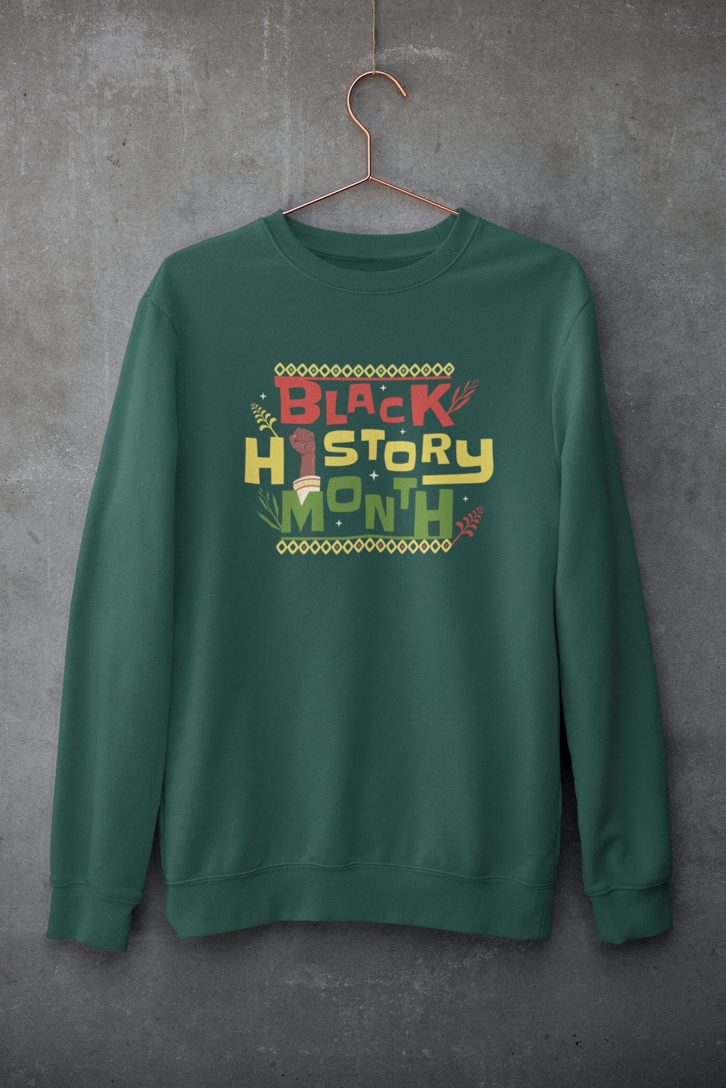 Black History Month With Hand Sweatshirt