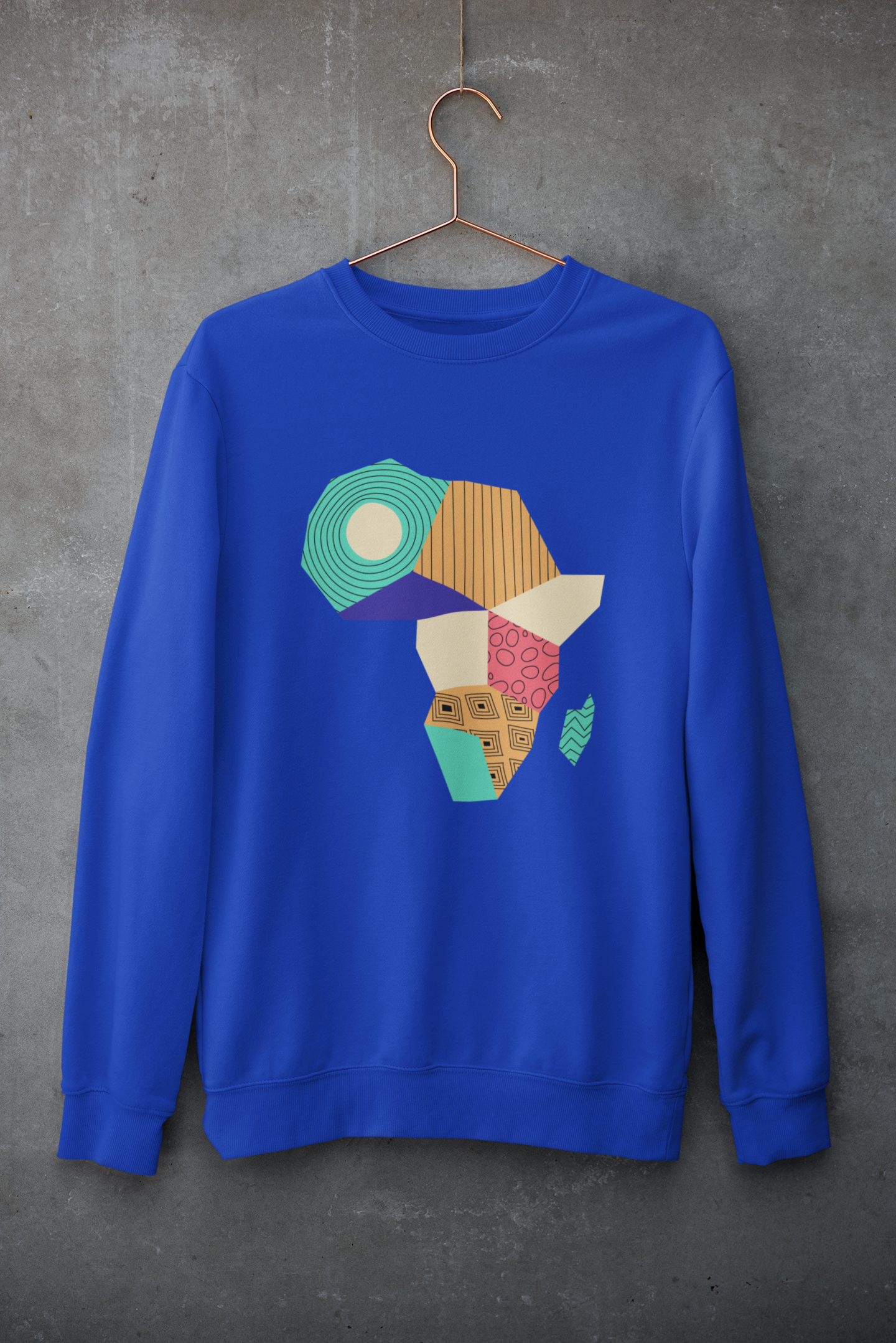 Africa Map Pattern Sweatshirt