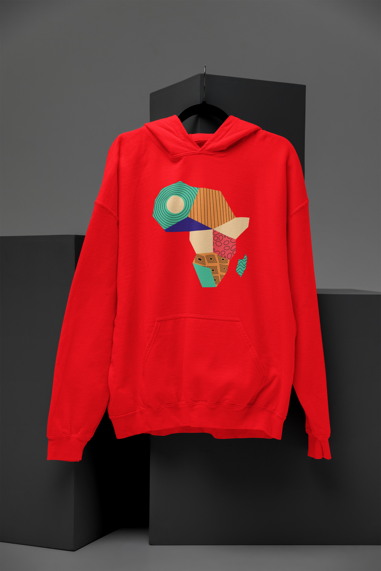 Africa Map Pattern Hoodie