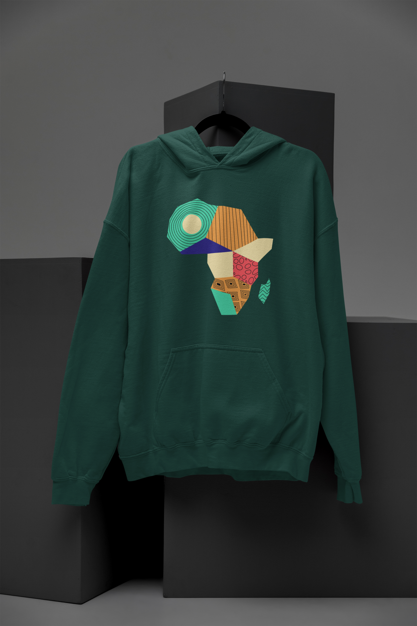 Africa Map Pattern Hoodie