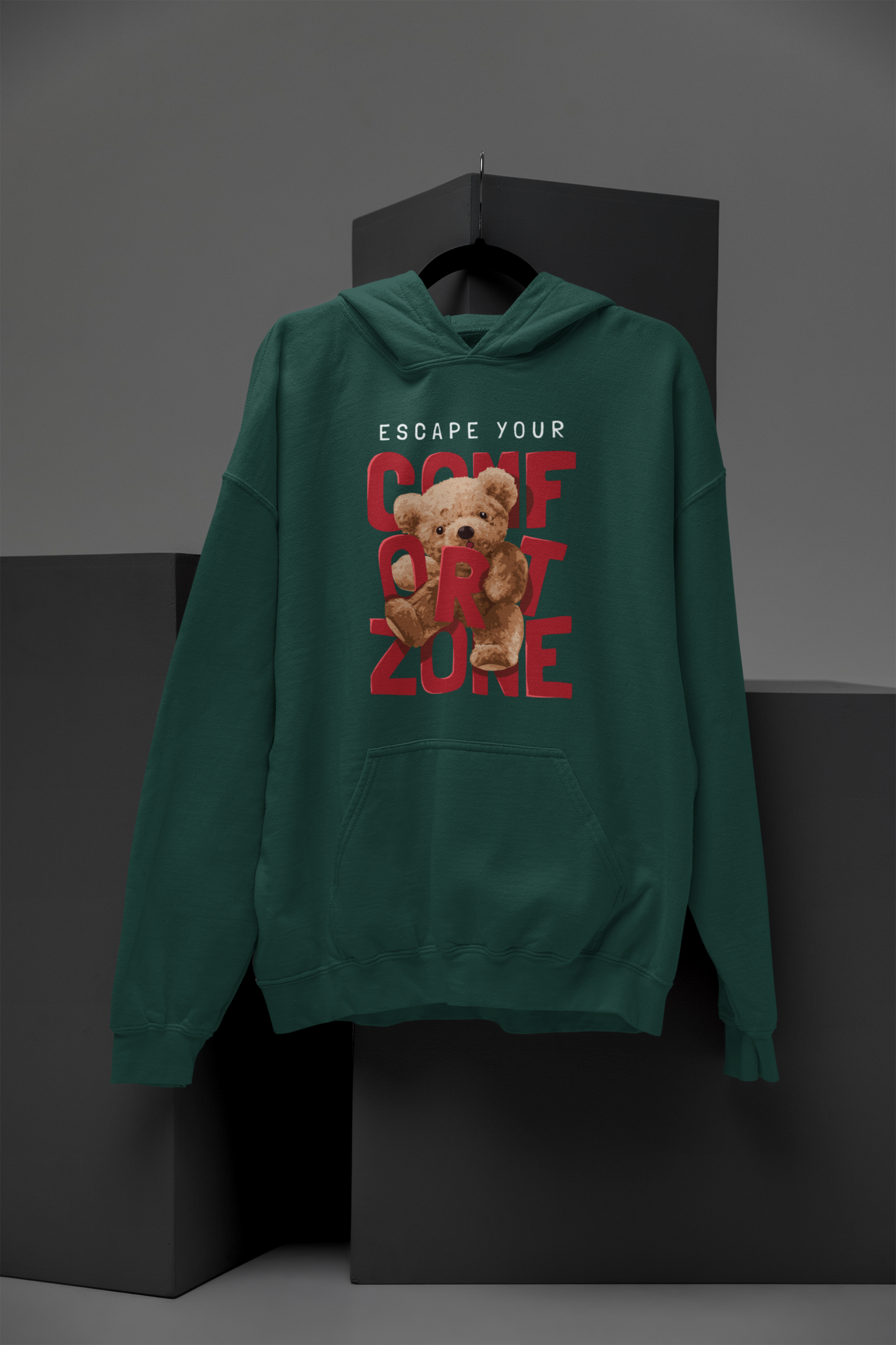 Escape Your Comfort Zone Teddy Hoodie