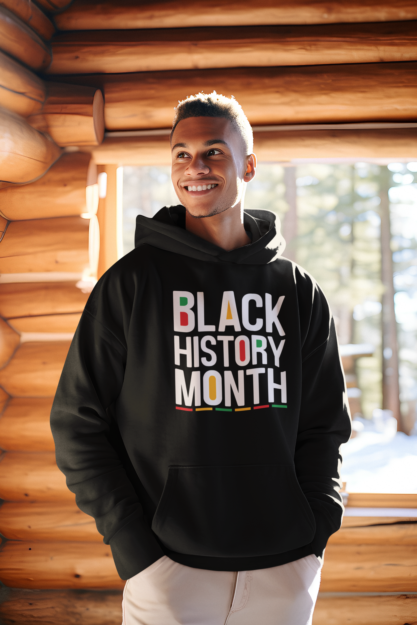 Black History Month Colored Hoodie