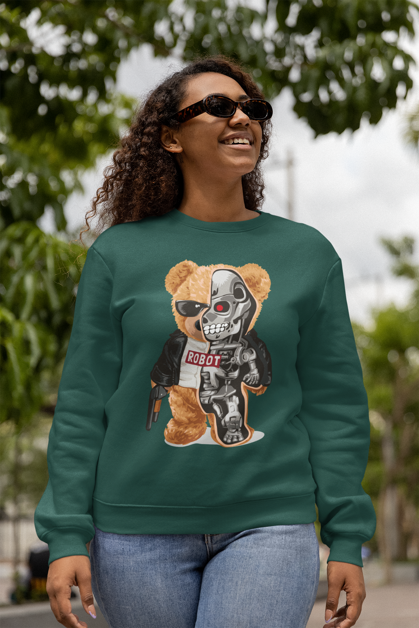 Robot Teddy Sweatshirt