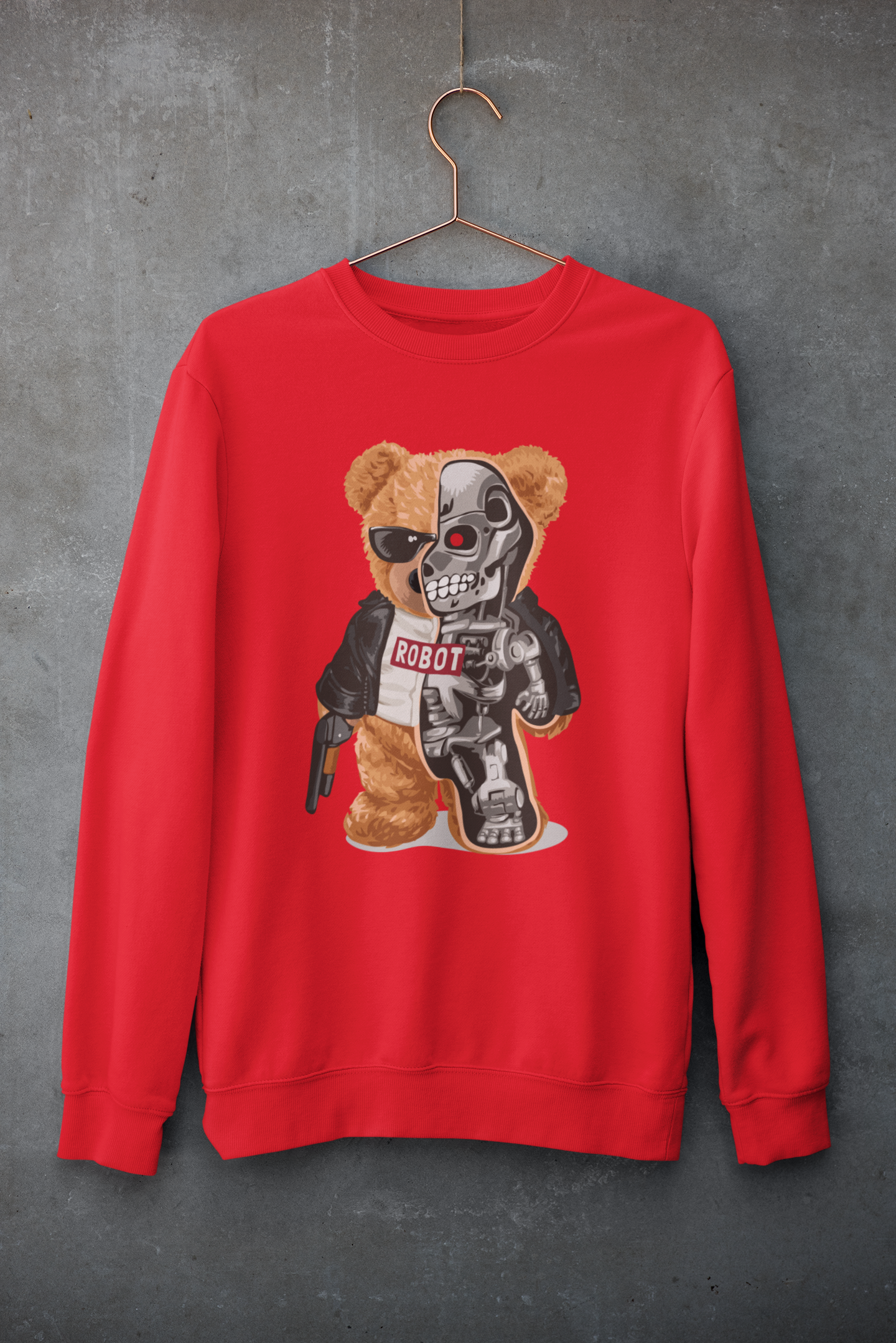 Robot Teddy Sweatshirt